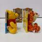 Set of Plush Winnie the Pooh and Tigger Wooden Bookends image number 4