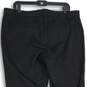 Womens Black Flat Front Pockets Straight Leg Ankle Pants Size 16 Tall image number 4
