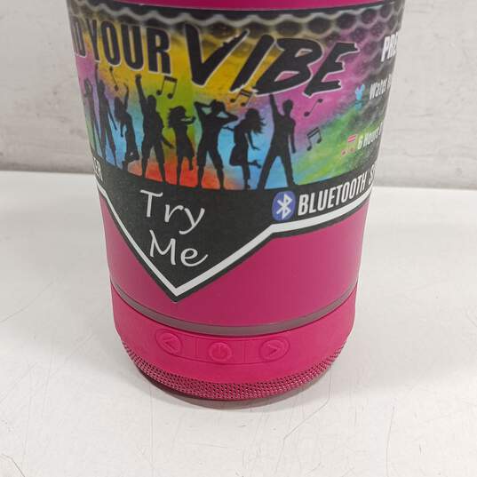 New Vibe Pink 18oz Tumbler With Water Resistant Bluetooth Speaker image number 4