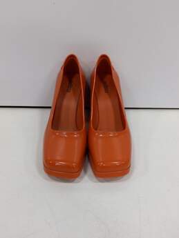 Melissa Ladies PVC Orange Heel Shoes Sz 7