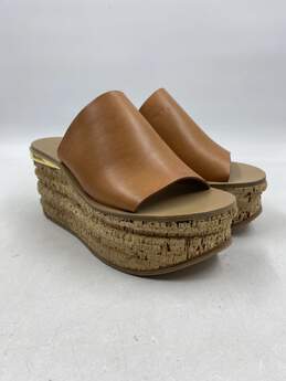 Chloe Brown Platform Sandal Women 4.5