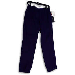 NWT Mens Blue Modern Fit Slash Pocket Straight Leg Dress Pants Size 30x30