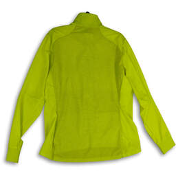 Womens Green Mock Neck Long Sleeve Full-Zip Activewear Jacket Size XL alternative image
