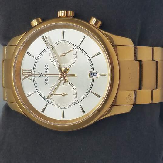 Vincero The Bellwether Gold Tone Chronograph Watch image number 2