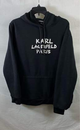 Karl Lagerfeld Black Sweater - Size X Large