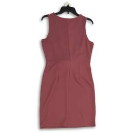 NWT Womens Pink Round Neck Sleeveless Pullover Sheath Dress Size Large alternative image