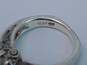 Romantic Sterling Silver Marcasite Link Bracelet Ring & CZ Ring 20.4g image number 6