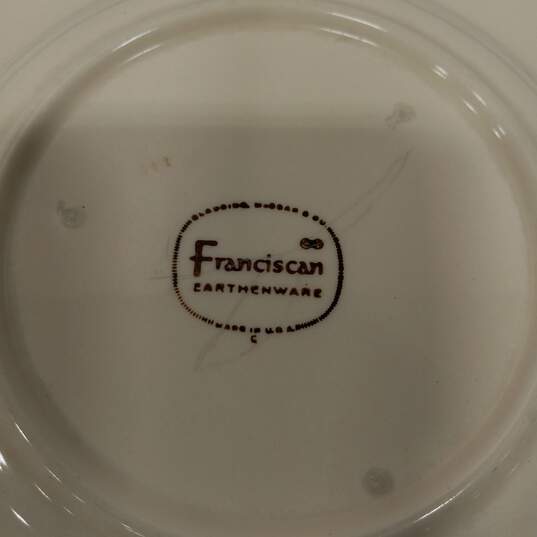 6PC Franciscan Ware Desert Rose Appetizer Plates image number 3