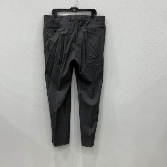 Mens Gray Notch Lapel Long Sleeve Blazer & Pants 2 Piece Sets Size 48R image number 2
