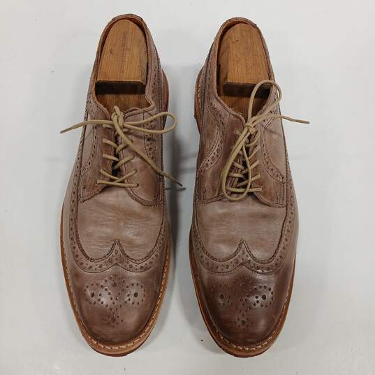 Allen Edmonds Men's Beige Dress Shoes Size 11 image number 3
