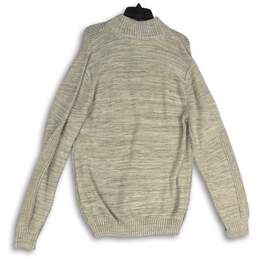J.B. Holt Mens Gray Heather Mock Neck Knitted Long Sleeve Pullover Sweater Sz L alternative image