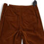 Womens Brown Pockets Button Fly Flat Front Cropped Pants Size 4 image number 4