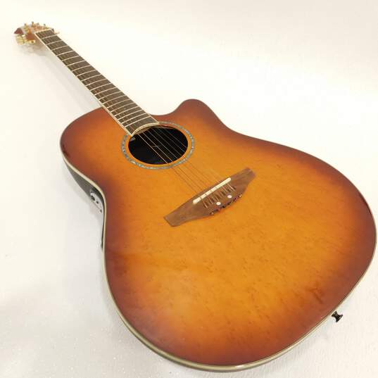 Ovation Brand Celebrity GC28 Model Round-Back Acoustic Electric Guitar image number 5