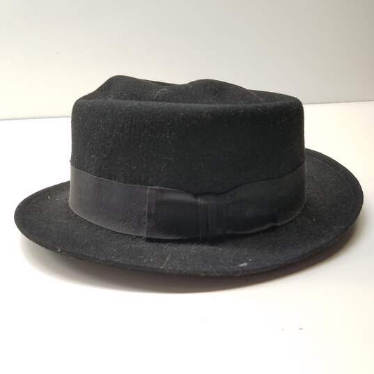 Dobbs Black Fedora Hat No Size image number 2