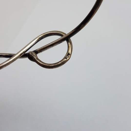 Sterling Silver Hoop Earring 7 Inch Tension Bracelet Bundle 2pcs 12.3g image number 10