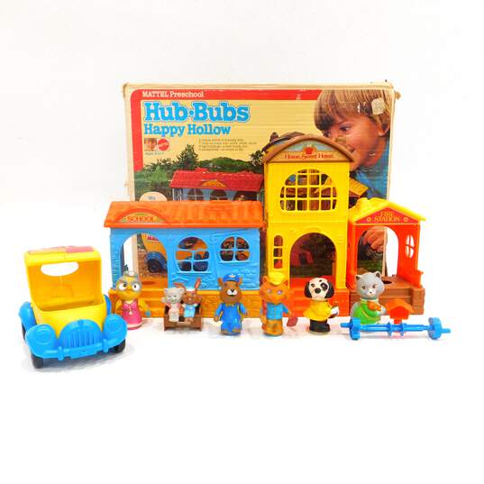 Vintage 1975 Hub Bubs Happy Hollow Play Set Mattel IOB image number 1