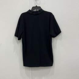 Burberry Mens Black Short Sleeve Spread Collar Polo Shirt Size L With COA alternative image