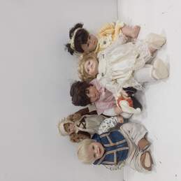 Bundle of 5 Assorted Porcelain Dolls