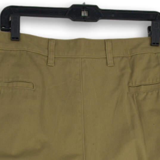 NWT Mens Khaki Flat Front Slash Pocket Classic Fit Chino Shorts Size 46 image number 4