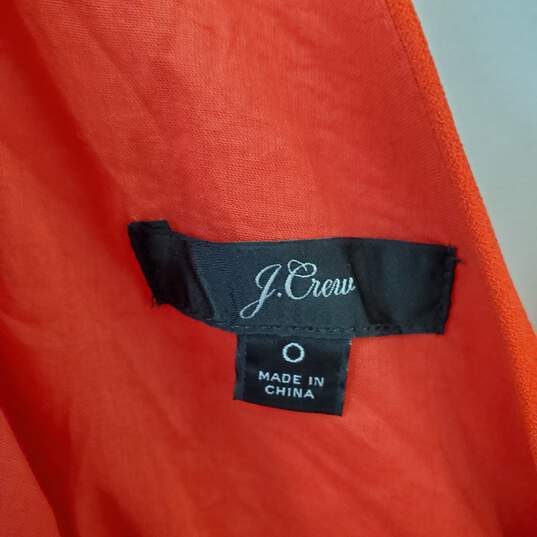 J. Crew Red Orange Sleeveless Jumpsuit WM Size 0 image number 2