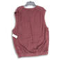 NWT Mens Purple V-Neck Sleeveless Ribbed Hem Vest Sweater Size XXL image number 2