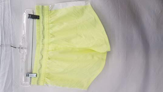Reebok Shorts Neon Yellow/White Athetic Shorts Women's Size S image number 2