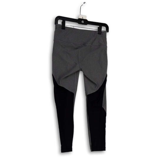 Womens Gray Elastic Waist Pull-On Activewear Compression Leggings Size M image number 2