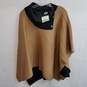 Anne Klein brown and black sweater poncho L nwt image number 1