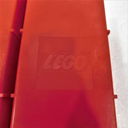 LEGO Red & Yellow Storage Bin Slide Case w/ LEGO Ikea Bygglek White Storage Box image number 11