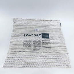 2 Sealed Lovesac 24x24 Pillow Covers Neutral Loom Weave alternative image