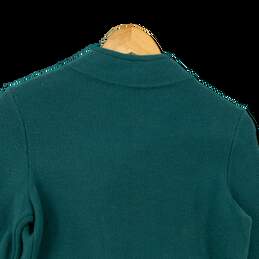 Womens Green Long Sleeve Knitted Double Breasted Coat Size MP alternative image