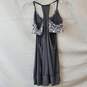 Lululemon Gray Floral Athletic Tank Top Size 4 image number 2