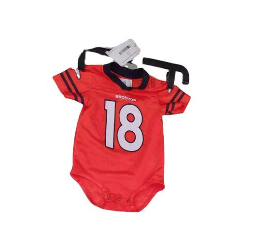 Baby Red Peyton Manning Denver Broncos NFL One Piece Jersey Size 6-9M image number 1
