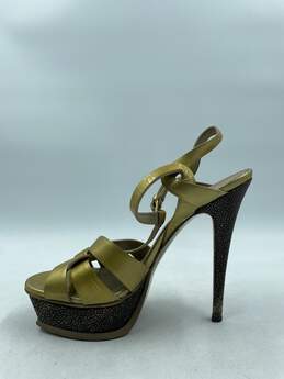 Authentic YSL Tribute 105 Gold Sandals W 9 alternative image