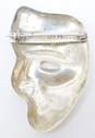 Taxco 925 Polished Chunky Theater Mask Brooch17.3g image number 4