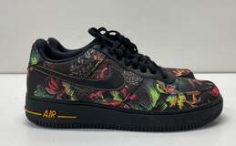 Nike Air Force 07 Low Tropical Palm Sneakers Black 10