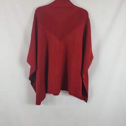 Anne Klein Red Sweater Shawl OS NWT alternative image