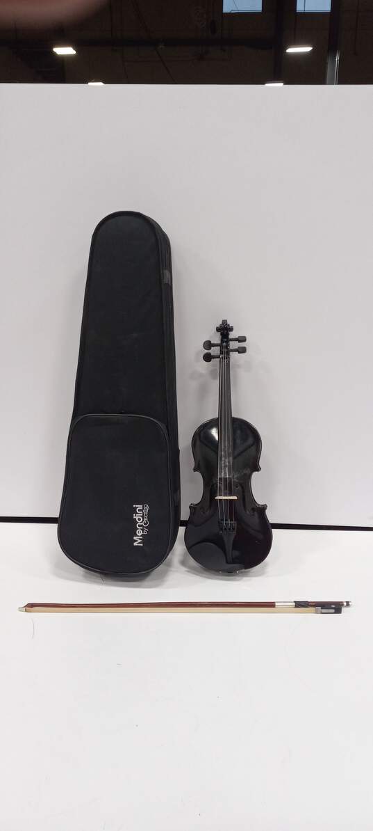 Mendini Violin In Hard Case image number 1
