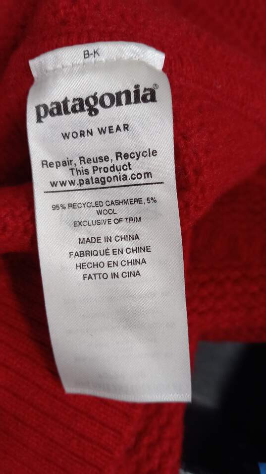 Patagonia Women's Red Knit Long Sleeve Sweater Size M image number 4