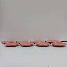 8pc Homer Laughlin Fiesta Rose Bread Plates and Saucers