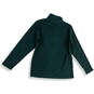 Mens Green Mock Neck Long Sleeve 1/3 Sleeve Pullover Sweater Size M image number 2
