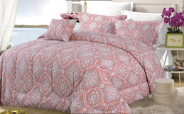 Comforter 5 Piece Pink Queen Size