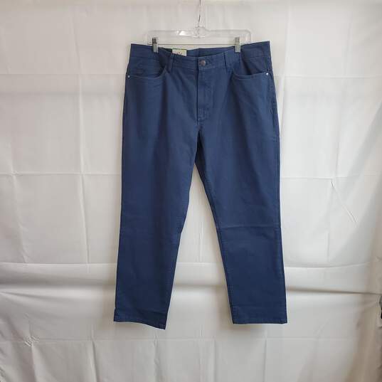 English Factory Blue Cotton Straight Leg Pant MN Size 38x30 NWT image number 1