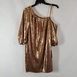 Aidan Women's Gold Sequin Dress SZ 10 NWT
