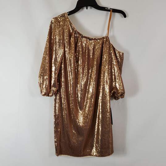 Aidan Women's Gold Sequin Dress SZ 10 NWT image number 1