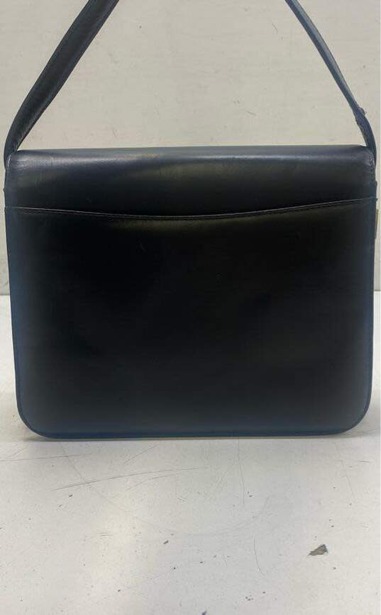 Valentino Rudy Leather Vintage Shoulder Bag Black image number 2