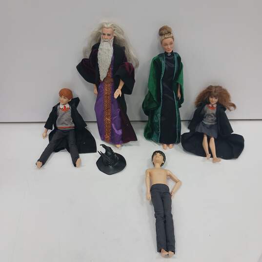 Bundle of 5 Harry Potter Character Dolls image number 1