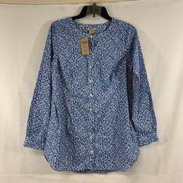 Women's Blue Duluth Trading Co. Button-Up Tunic, Sz. XS