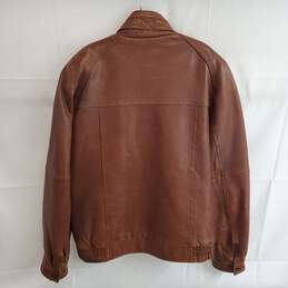 Pelle Sport Full Zip Brown Leather Jacket Size L alternative image