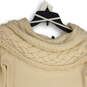 NWT Womens Cream Knitted Long Sleeve Pullover Sweater Size Small image number 4